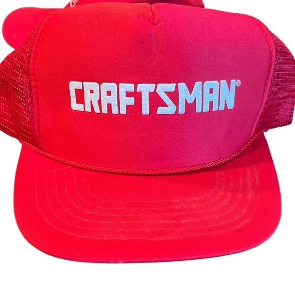 Vintage Craftsman Trucker Style Hat Vented OS Adjustable - Picture 1 of 3
